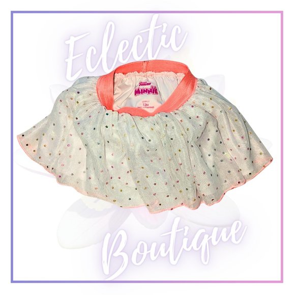 Disney Jr Minnie Mouse Tulle Tutu Lined Skirt Size 12M - Picture 5 of 13